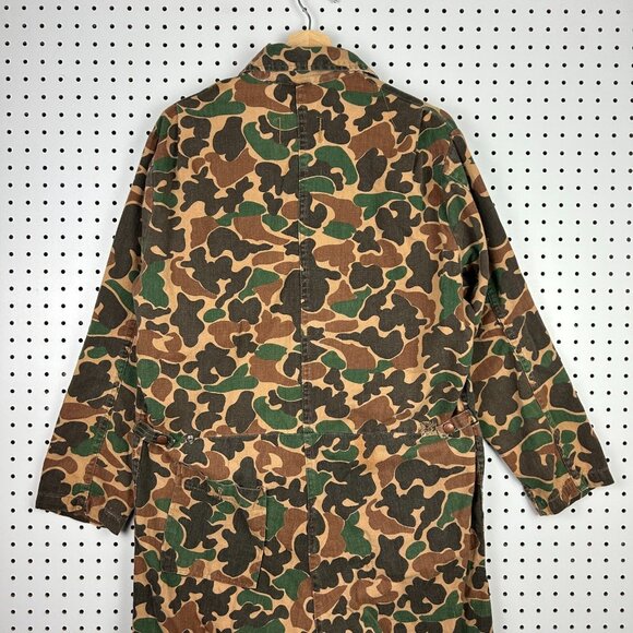 Duck Camo Frog Camo Hunting Coveralls Overall Size Medium 70s 80s Work Wear READ - Picture 4 of 8